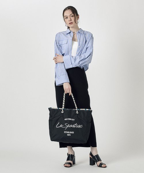 LARGE 2 WAY TOTE2ウェイブラックスクリプト LARGE WAY