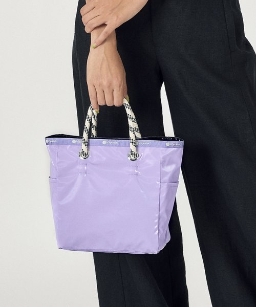 MEDIUM 2 WAY TOTEライラック/ブラックシャイン MEDIUM WAY