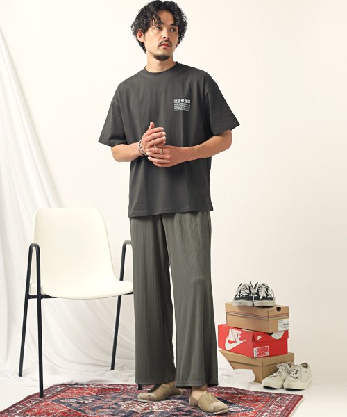 プリーツワイドイージーパンツ/ワイドパンツ メンズ レディース イージーパンツ プリーツ 楊柳 無地 人気・おすすめ|売れ筋商品・話題商品におすすめ 品質チェック済み 安心配送 プリーツワイドイージーパンツ/ワイドパンツ メンズ レディース イージーパンツ プリーツ 楊柳 無地 人気・おすすめ|売れ筋商品・話題商品におすすめ 品質チェック済み 安心配送