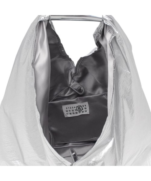 エムエムシックス メゾンマルジェラ ハンドバッグ ジャパニーズバッグ クラシック シルバー レディース MM6 Maison Margiela S54WD003 メゾンマルジェラ MM6 Maison Margiela エムエムシックス ハンドバッグ ジャパニーズバッグ クラシック シルバー レディース