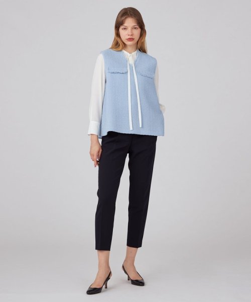 【WEB先行予約】ソフトシャイニーブークレー Aラインプルオーバー 