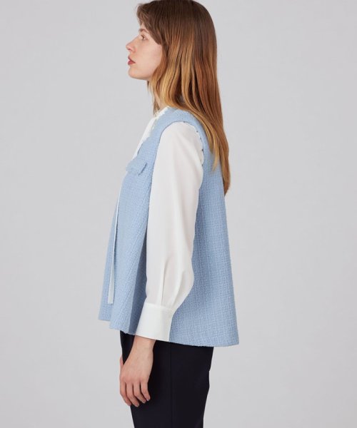 【WEB先行予約】ソフトシャイニーブークレー Aラインプルオーバー 