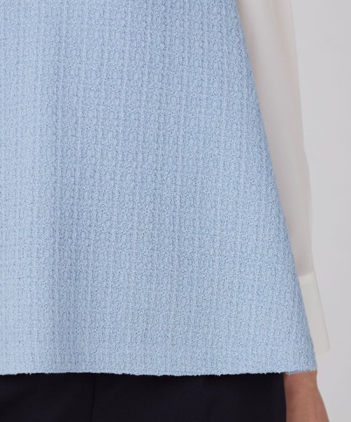 【WEB先行予約】ソフトシャイニーブークレー Aラインプルオーバー 