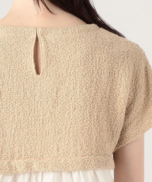 【WEB先行予約】バルキーヤーンジャージーコンビ ティアードプルオーバー 