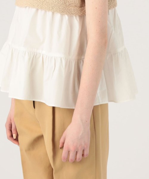 【WEB先行予約】バルキーヤーンジャージーコンビ ティアードプルオーバー 