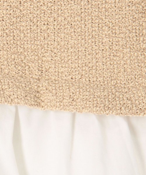 【WEB先行予約】バルキーヤーンジャージーコンビ ティアードプルオーバー 