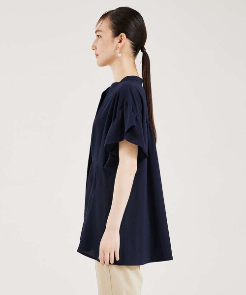 ウェストタックブラウス ノーリーズ/配色ギャザー袖リボンブラウス WSO1206390340 (9295円)