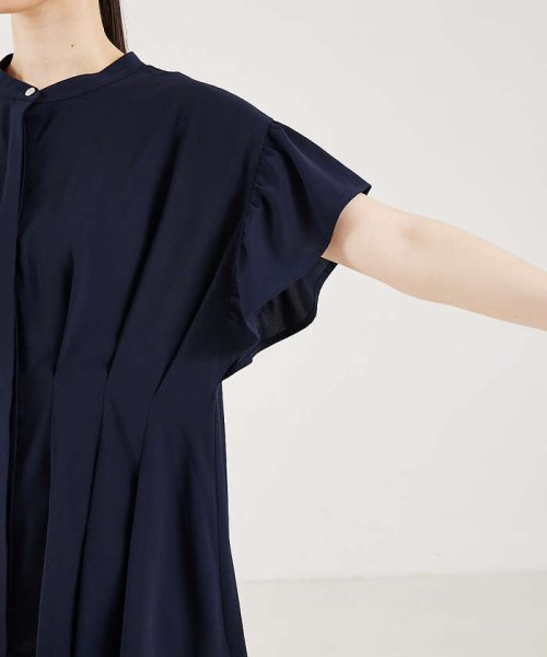 ウェストタックブラウス ノーリーズ/配色ギャザー袖リボンブラウス WSO1206390340 (9295円)