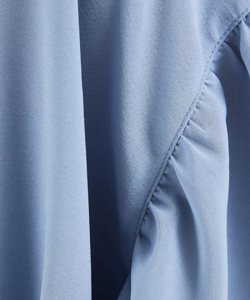 ウェストタックブラウス ノーリーズ/配色ギャザー袖リボンブラウス WSO1206390340 (9295円)