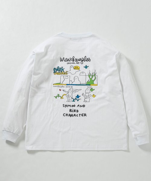 Mark Gonzales(Mark Gonzales)/MARK GONZALES ARTWORK COLLECTION(マーク ゴンザレス)バックプリントロングTシャツ/4type/4colors/img32