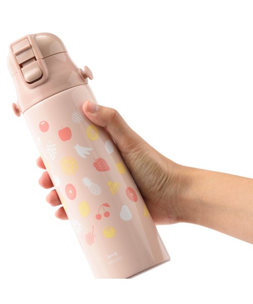 BRUNO ブルーノ 水筒 ステンレスボトル キッズ 570ml 580ml 肩掛け 保温 保冷 ワンタッチ ダイレクト 直飲み コンパクトプッシュ コップ付 人気・おすすめ｜使いやすい・旅行におすすめ 品質保証 全国発送 在庫限り