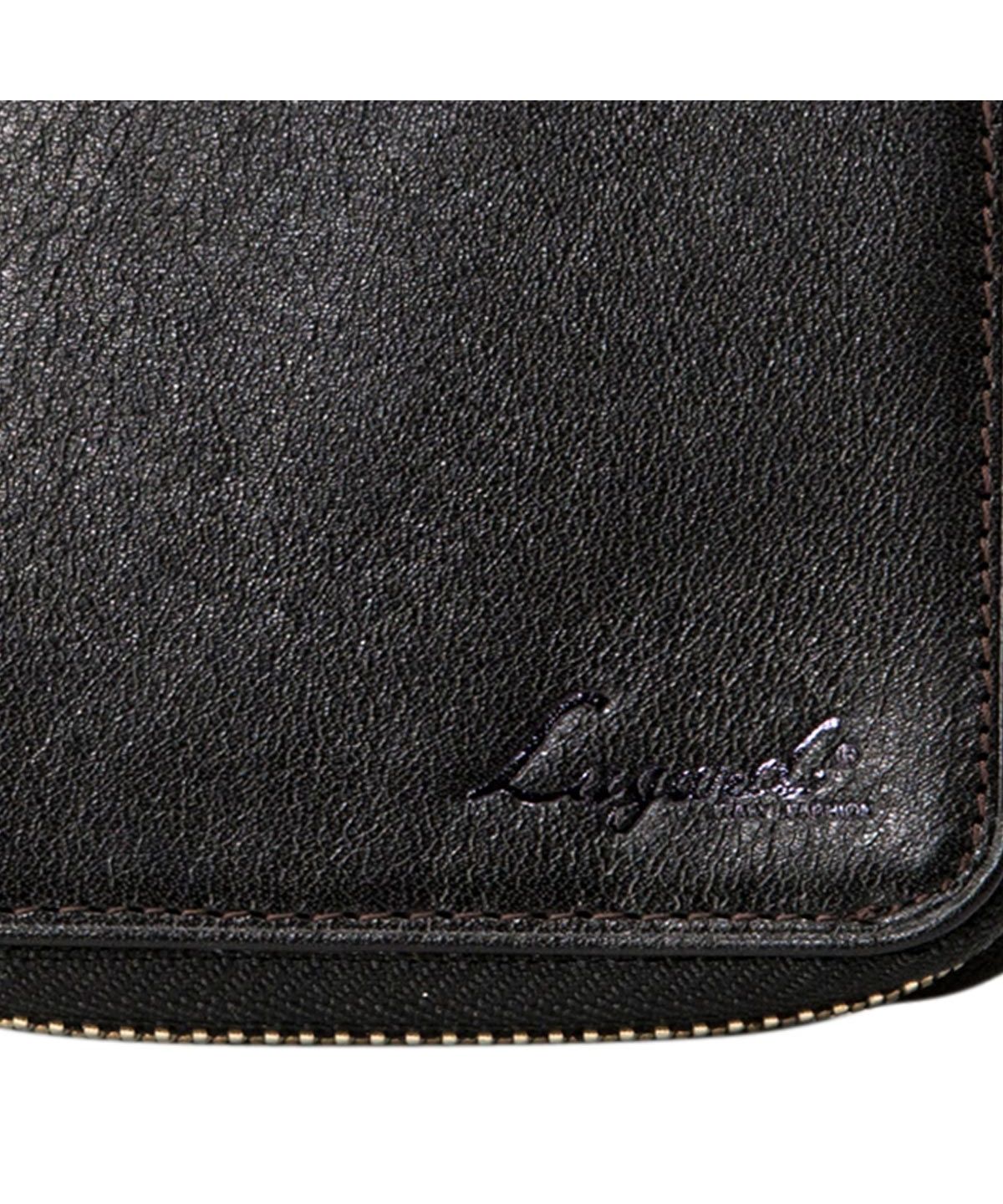 【Angloexist】ミニ財布（ブラック×ダークブラウン）【受注生産】 ラガード Lugard 青木鞄 財布 ミニ財布 二つ折り G3 WALLET メンズ