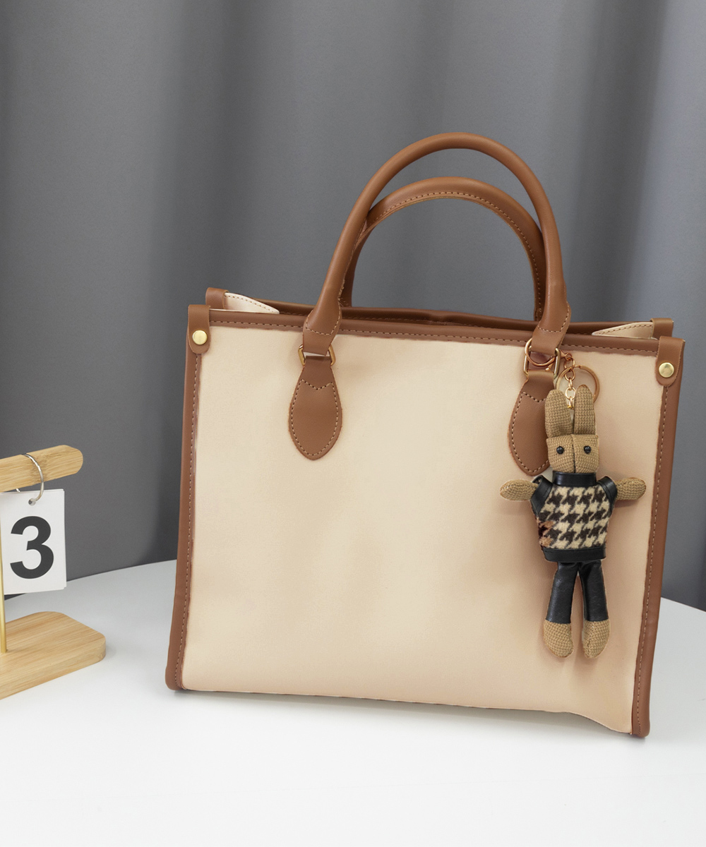 レディーストート(スクエア型)バッグ 　&ミニポーチ　ハンドメイド レディース トートバッグ スクエアバッグ | バッグ miniministore