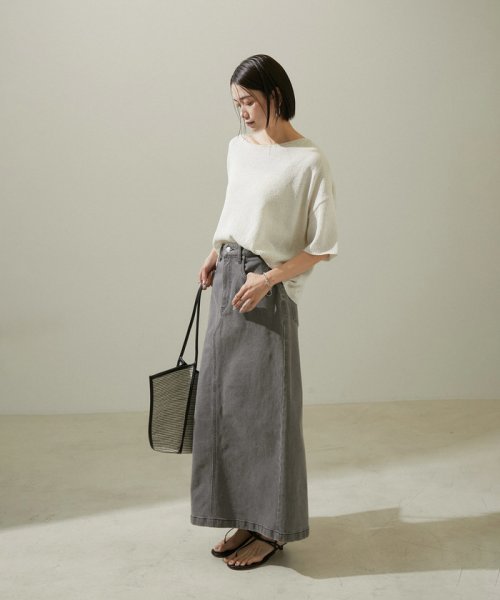 ペーパーヤーンハーフスリーブプルオーバー【吸水速乾・洗える】 吸水速乾