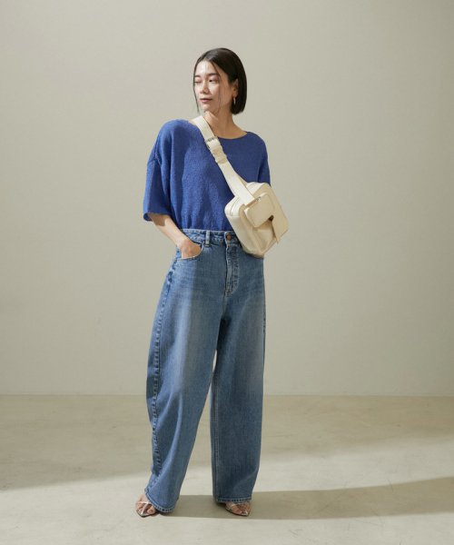 ペーパーヤーンハーフスリーブプルオーバー【吸水速乾・洗える】 吸水速乾