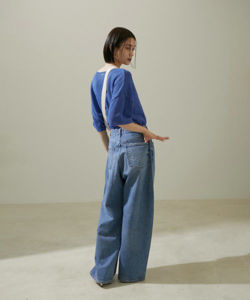 ペーパーヤーンハーフスリーブプルオーバー【吸水速乾・洗える】 吸水速乾