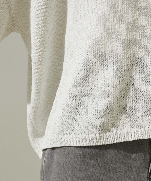 ペーパーヤーンハーフスリーブプルオーバー【吸水速乾・洗える】 吸水速乾