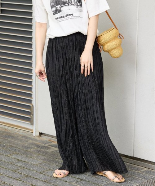 【一部WEB限定カラー】ラメ楊柳クレープパンツ 【一部WEB限定カラー】ラメ楊柳クレープパンツ 日本国内発送・最短翌日お届けの商品写真