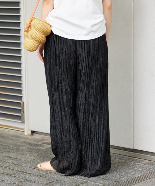 【一部WEB限定カラー】ラメ楊柳クレープパンツ 【一部WEB限定カラー】ラメ楊柳クレープパンツ 日本国内発送・最短翌日お届けの商品写真