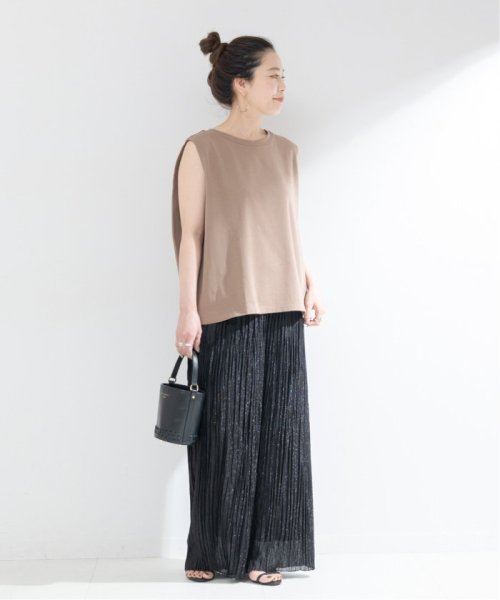 【一部WEB限定カラー】ラメ楊柳クレープパンツ 【一部WEB限定カラー】ラメ楊柳クレープパンツ 日本国内発送・最短翌日お届けの商品写真