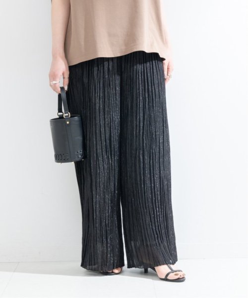 【一部WEB限定カラー】ラメ楊柳クレープパンツ 【一部WEB限定カラー】ラメ楊柳クレープパンツ 日本国内発送・最短翌日お届けの商品写真