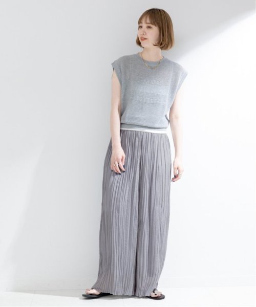 【一部WEB限定カラー】ラメ楊柳クレープパンツ 【一部WEB限定カラー】ラメ楊柳クレープパンツ 日本国内発送・最短翌日お届けの商品写真