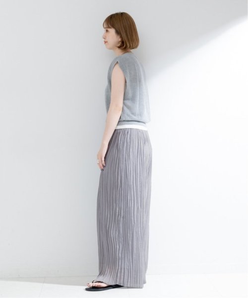 【一部WEB限定カラー】ラメ楊柳クレープパンツ 【一部WEB限定カラー】ラメ楊柳クレープパンツ 日本国内発送・最短翌日お届けの商品写真