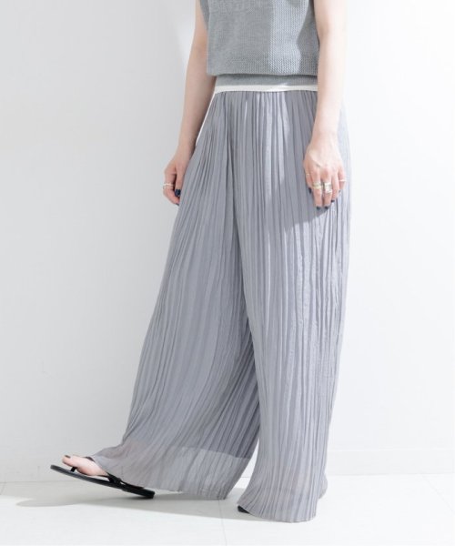 【一部WEB限定カラー】ラメ楊柳クレープパンツ 【一部WEB限定カラー】ラメ楊柳クレープパンツ 日本国内発送・最短翌日お届けの商品写真