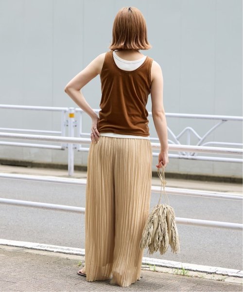 【一部WEB限定カラー】ラメ楊柳クレープパンツ 【一部WEB限定カラー】ラメ楊柳クレープパンツ 日本国内発送・最短翌日お届けの商品写真