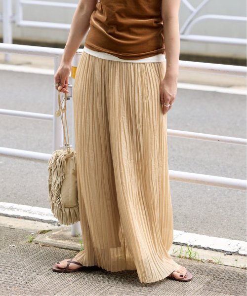 【一部WEB限定カラー】ラメ楊柳クレープパンツ 【一部WEB限定カラー】ラメ楊柳クレープパンツ 日本国内発送・最短翌日お届けの商品写真