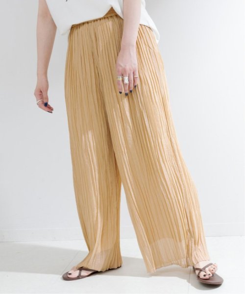 【一部WEB限定カラー】ラメ楊柳クレープパンツ 【一部WEB限定カラー】ラメ楊柳クレープパンツ 日本国内発送・最短翌日お届けの商品写真