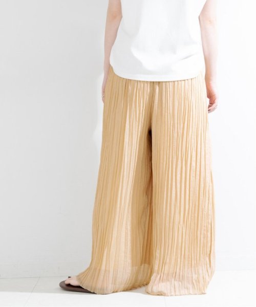 【一部WEB限定カラー】ラメ楊柳クレープパンツ 【一部WEB限定カラー】ラメ楊柳クレープパンツ 日本国内発送・最短翌日お届けの商品写真