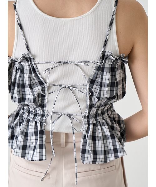 Sustainableビスチェコンビシャツワンピース 予めご了承ください 総丈 バスト 75cm ウエスト