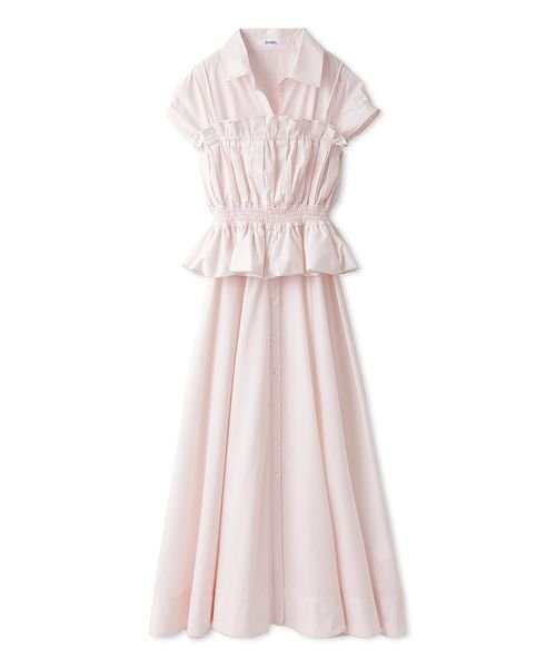 Sustainableビスチェコンビシャツワンピース 予めご了承ください 総丈 バスト 75cm ウエスト