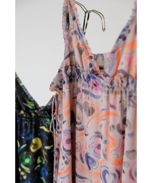 コズミックプリントキャミワンピース ／着用サイズ：