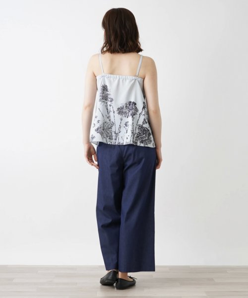 ワイドクロップドパンツ 