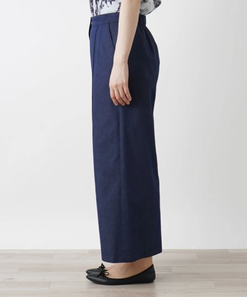 ワイドクロップドパンツ 