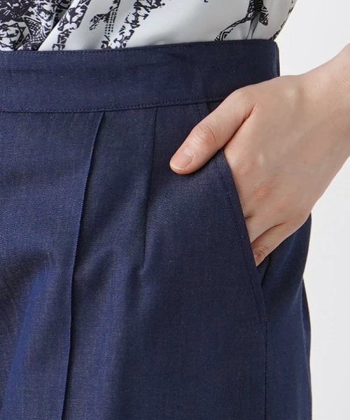 ワイドクロップドパンツ 