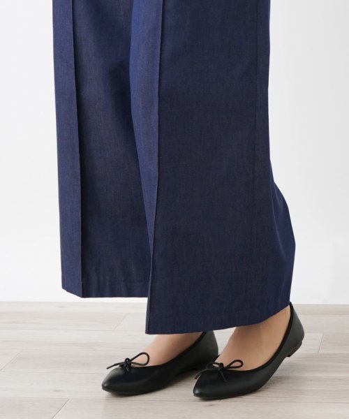 ワイドクロップドパンツ 