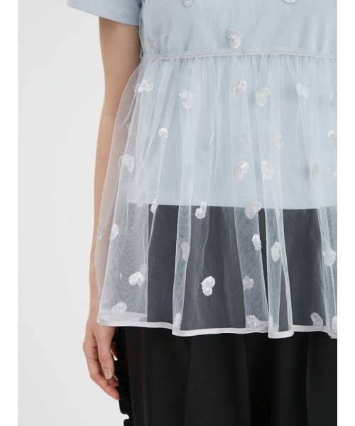 グリッターハート刺繍キャミソール 予めご了承ください