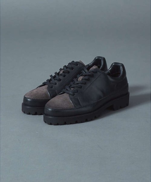 【定番】軽量 タンクソール レザースニーカー 