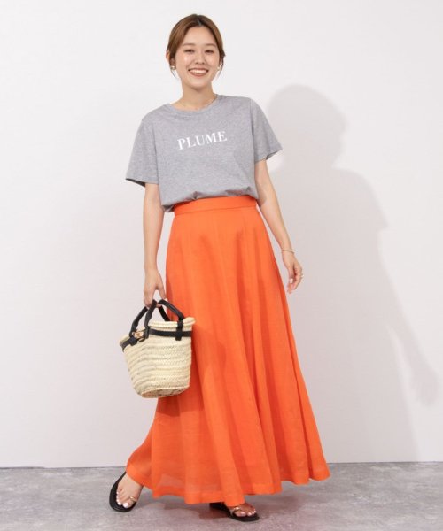 セール】ウォッシャブルラミーローンロングスカート(506305148  