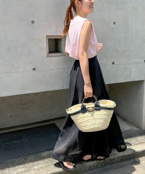 セール】ウォッシャブルラミーローンロングスカート(506305148  