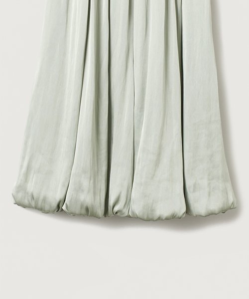 サテンドレープバルーンスカート アプワイザー　リッシェ/シアーシャツ×ラメニットワンピースセット D1598169480(12155円)