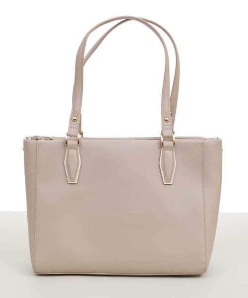 [2WAY]フェイクレザースクエアトートバッグ 