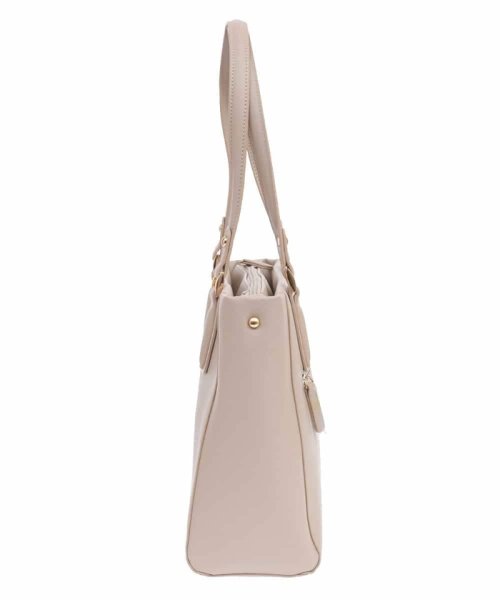 [2WAY]フェイクレザースクエアトートバッグ 