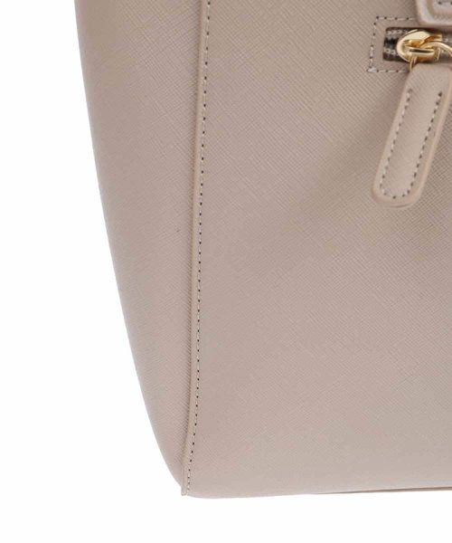 [2WAY]フェイクレザースクエアトートバッグ 