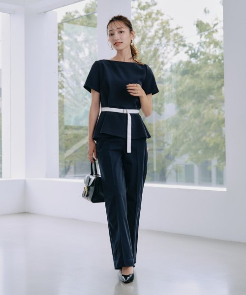 《M Maglie le cassetto×吉田理紗》凛と“サマみえ”ペプラムブラウス シャツ・ブラウス T1648967058(12650円)