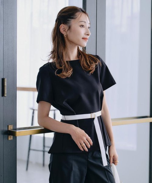 《M Maglie le cassetto×吉田理紗》凛と“サマみえ”ペプラムブラウス シャツ・ブラウス T1648967058(12650円)