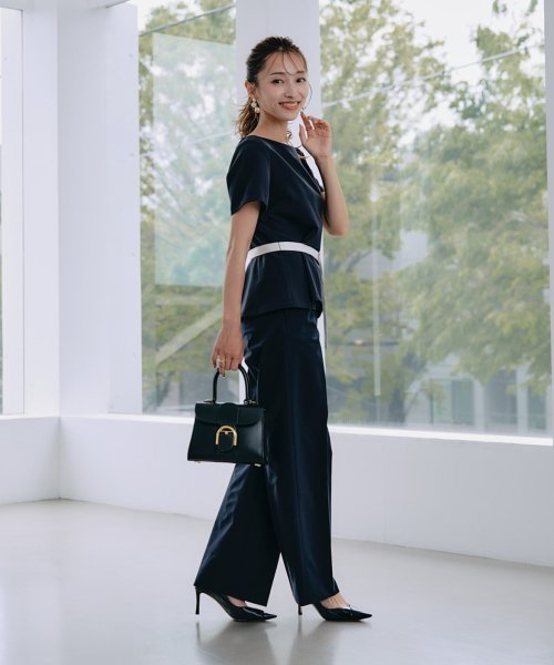 《M Maglie le cassetto×吉田理紗》凛と“サマみえ”ペプラムブラウス シャツ・ブラウス T1648967058(12650円)